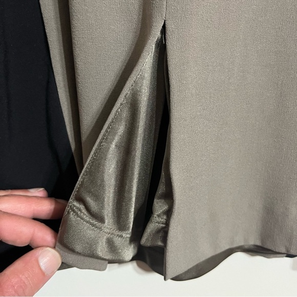 Womens Worthington Colorblock Sheath Dress Career Wear Black/Taupe Size 10 - Picture 9 of 10